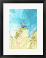 Framed Spring Owl