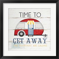 Framed 'Time to Get Away' border=