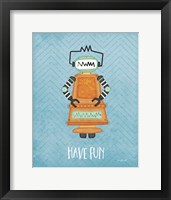 Fun Bot Framed Print