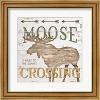 Framed 'Moose Crossing' border=