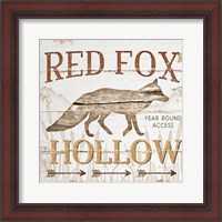 Framed 'Red Fox Hoolow' border=