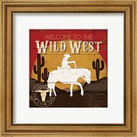 Framed 'Welcome to the Wild West' border=