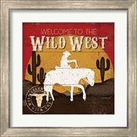 Framed 'Welcome to the Wild West' border=