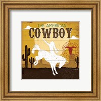 Framed 'American Cowboy' border=