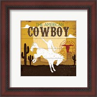 Framed 'American Cowboy' border=