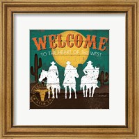 Framed 'Welcome to the Heart of the West' border=