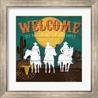 Framed 'Welcome to the Heart of the West' border=