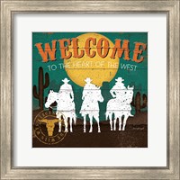 Framed 'Welcome to the Heart of the West' border=