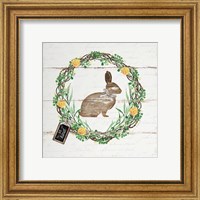 Framed 'Spring Wreath I' border=