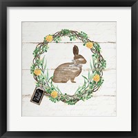 Spring Wreath I Framed Print