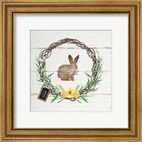 Framed 'Spring Wreath II' border=