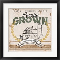 Framed 'Locally Grown' border=