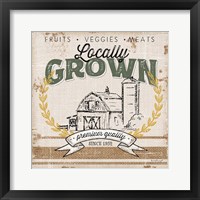 Framed 'Locally Grown' border=