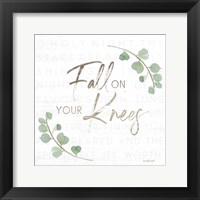 Framed 'Fall on Your Knees' border=