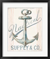 Floursack Nautical V Framed Print