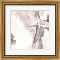 Framed 'Blushing Grey II' border=