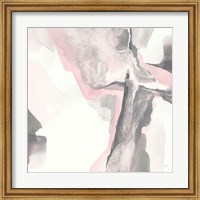 Framed 'Blushing Grey II' border=