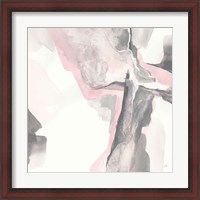 Framed 'Blushing Grey II' border=