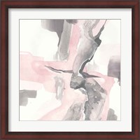 Framed 'Blushing Grey I' border=