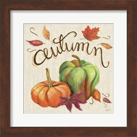 Framed 'Autumn Harvest I Linen' border=