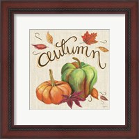 Framed 'Autumn Harvest I Linen' border=