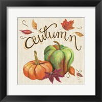 Framed 'Autumn Harvest I Linen' border=