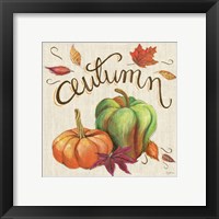 Framed 'Autumn Harvest I Linen' border=