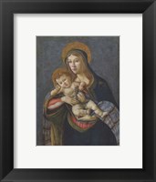 Framed Madonna and Child with the Crown of Thorns and Three Nails