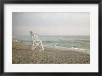 Framed Lifeguard Chair at Dawn