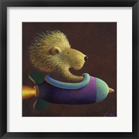 Framed Rocket Lion