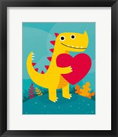 Framed Dino Love