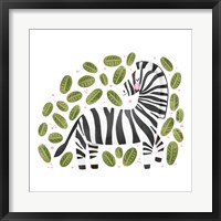 Safari Cuties Zebra Framed Print