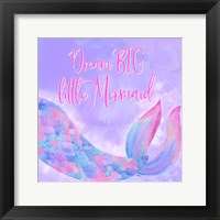 Framed Mermaid Life I Pink/Purple