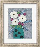 Framed 'Floral Frolic II' border=