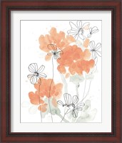 Framed 'Blush Peonies II' border=