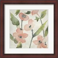 Framed 'Blush Pink Blooms I' border=