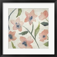 Blush Pink Blooms III Framed Print