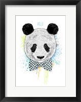 Framed Hello Panda