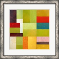 Framed 'Color Study Abstract 1' border=