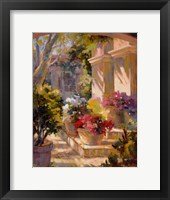 Framed Flowered Courtyard