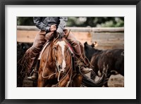 Framed Cutting Horse