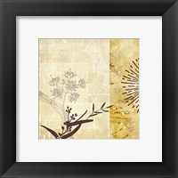 Framed 'Golden Henna Breeze 1' border=