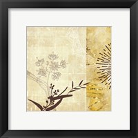 Framed 'Golden Henna Breeze 1' border=