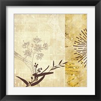 Framed 'Golden Henna Breeze 1' border=