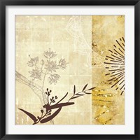 Framed 'Golden Henna Breeze 1' border=