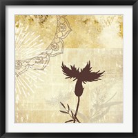 Framed 'Golden Henna Breeze 2' border=