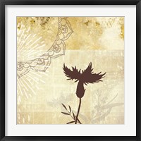 Framed 'Golden Henna Breeze 2' border=