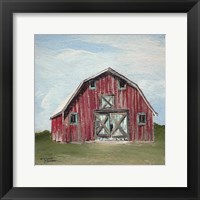 Framed Red Barn