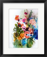 Flowers and Insects One Framed Print