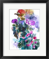 Flowers and Insects Two Framed Print